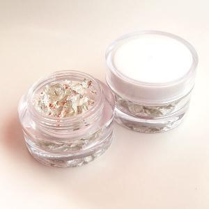 silver flakes jar