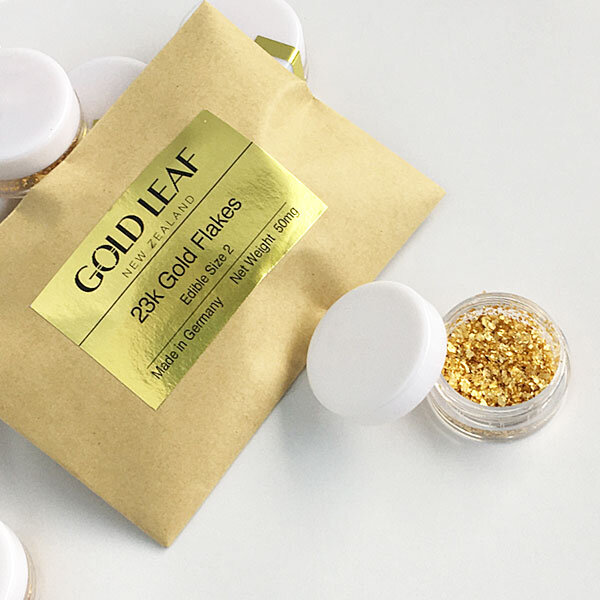 Edible Gold Flakes - 50mg: 3 Pack