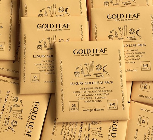 Gold Leaf Pack of 25 Sheets buy at GOLD LEAF NZ