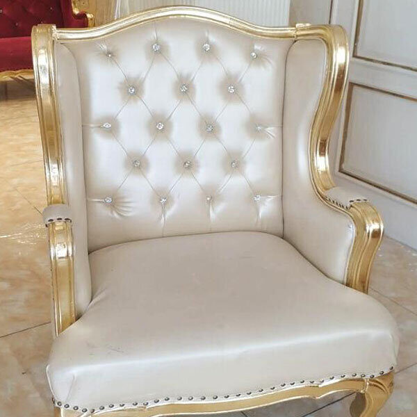 Old chair gilded with Antique Gold Leaf at Gold Leaf NZ
