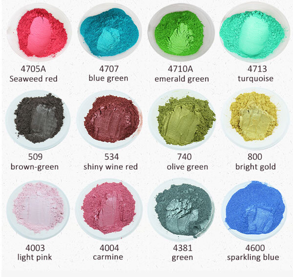 Mica Powder 24 Color Pigments Natural Cosmetic Grade Glitter - Temu