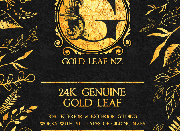 Gold leaf coverage by size