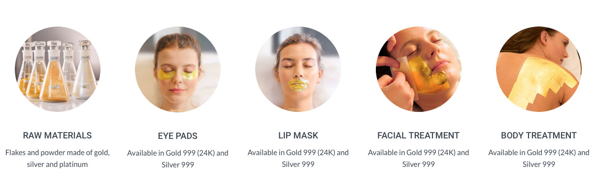 Gold Cosmetica Brand for cosmetic gold treatment