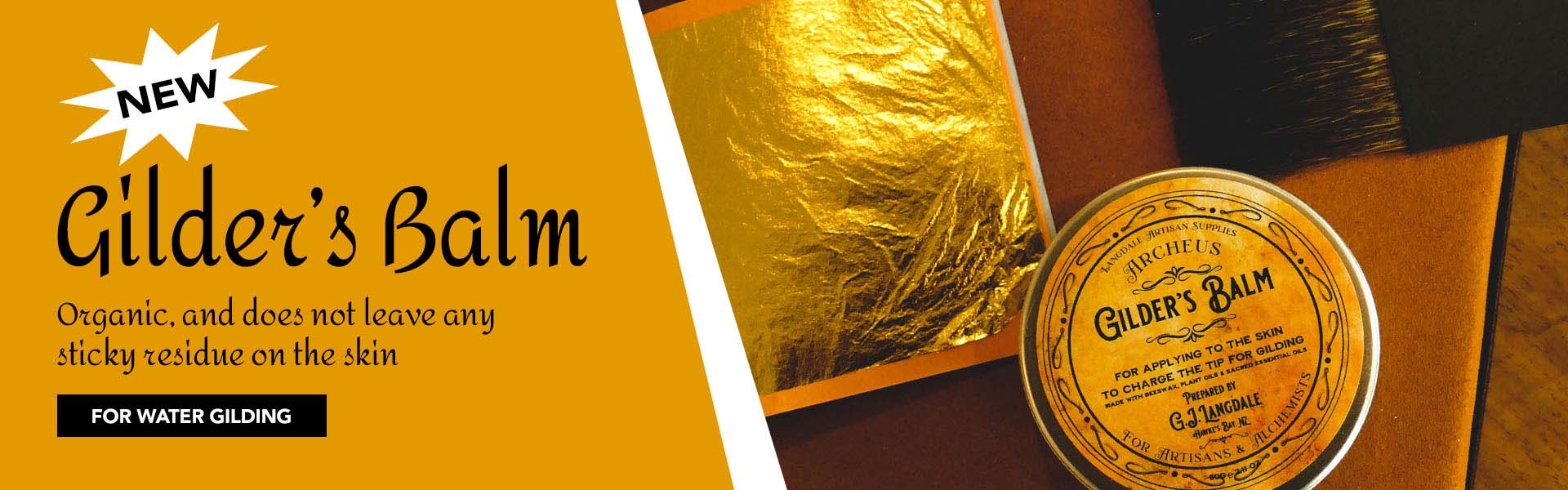 Gilders Balm For Water Gilding Buy at gold Leaf NZ